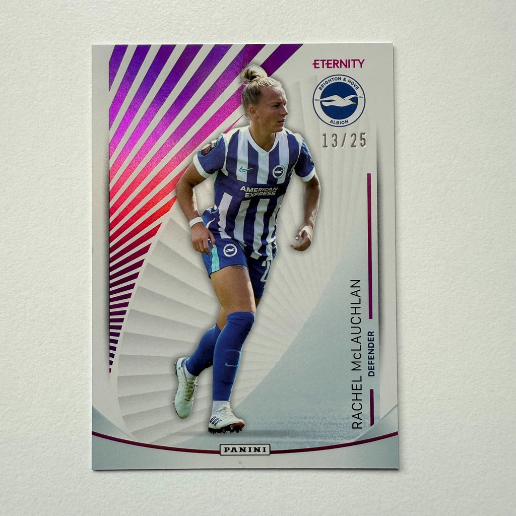 Panini Eternity WSL 25/26 Rachel McLauchlan Base Magenta /25 Brighton Card