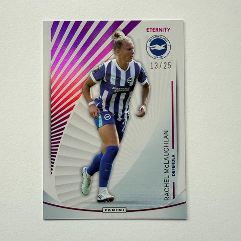 Panini Eternity WSL 25/26 Rachel McLauchlan Base Magenta /25 Brighton Card