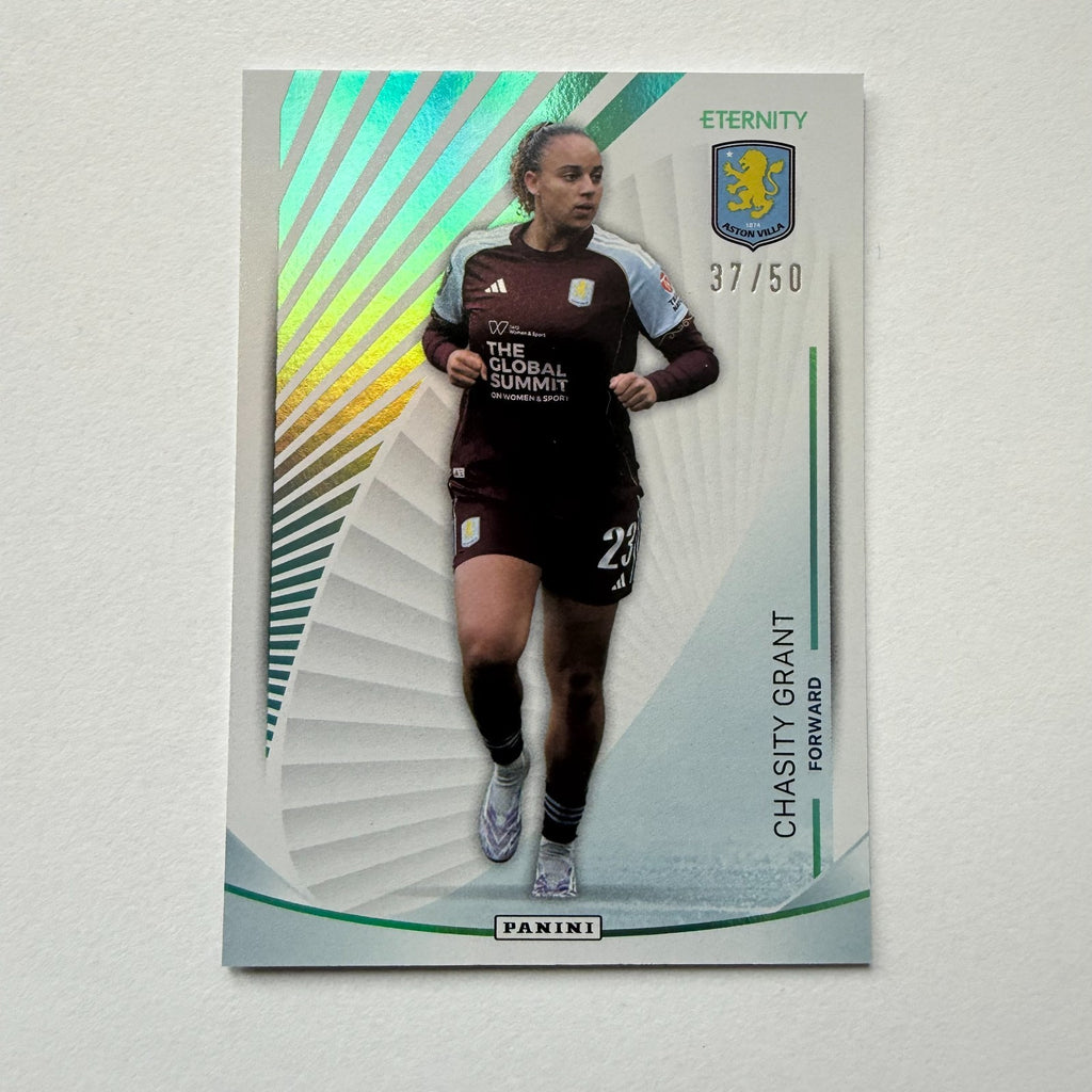 Panini Eternity WSL 25/26 Chasity Grant Base Parallel Green /50 Aston Villa Card