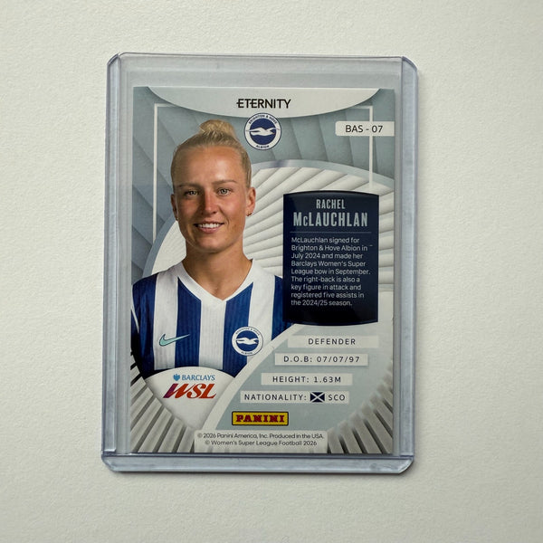 Panini Eternity WSL 25/26 Rachel McLauchlan Base Magenta /25 Brighton Card