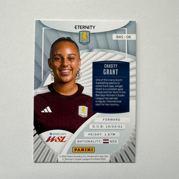 Panini Eternity WSL 25/26 Chasity Grant Base Parallel Green /50 Aston Villa Card