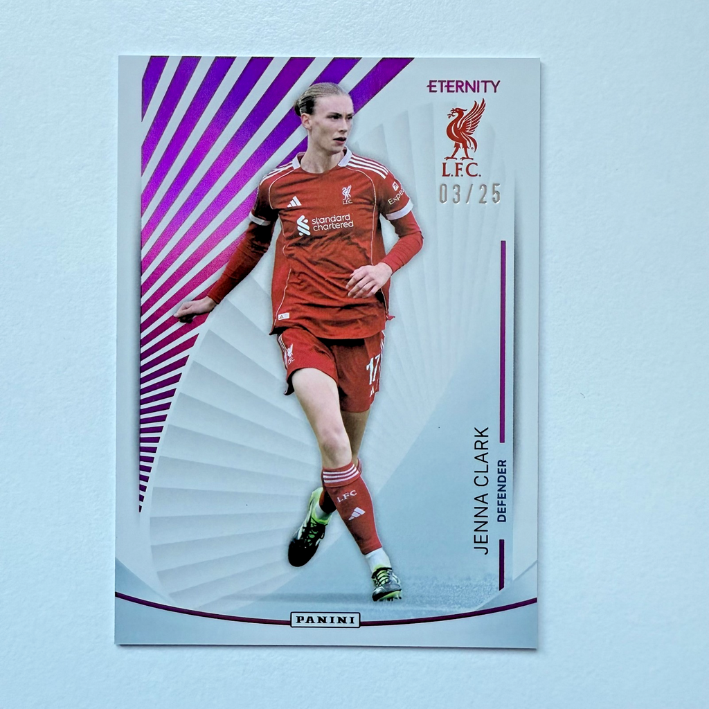 Panini Eternity WSL 25/26 Jenna Clark Base Magenta /25 Liverpool Football Card