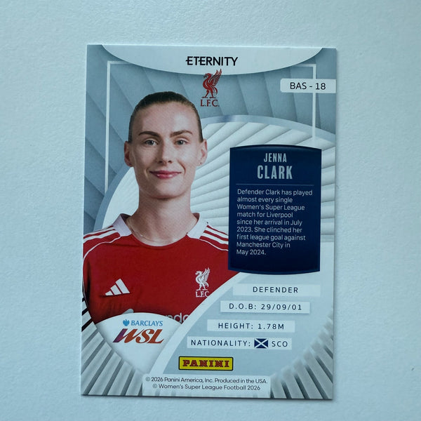 Panini Eternity WSL 25/26 Jenna Clark Base Magenta /25 Liverpool Football Card