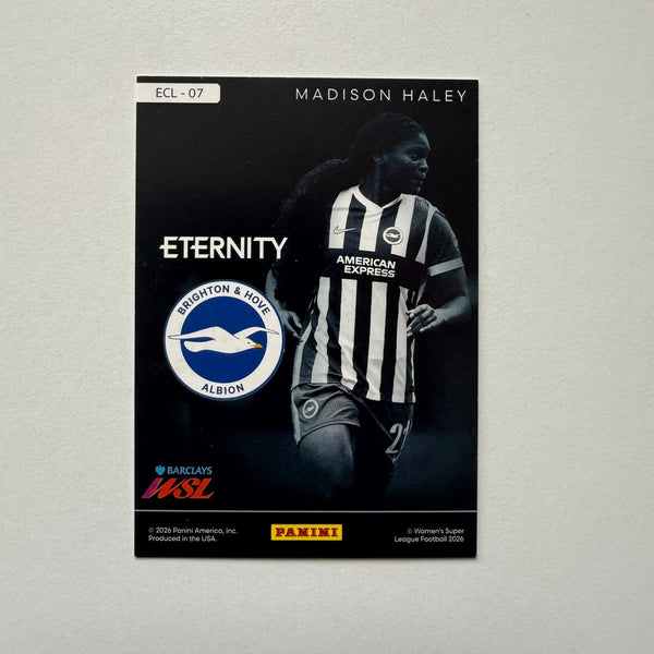 Panini Eternity WSL 25/26 Madison Haley Eclipse Green /50 Brighton Card