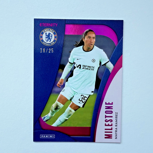 Panini Eternity WSL 25/26 Mayra Ramirez Milestone Magenta /25 Chelsea Card