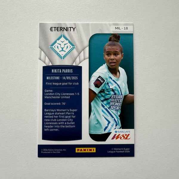Panini Eternity WSL 25/26 Nikita Parris Milestone Green /50 London City