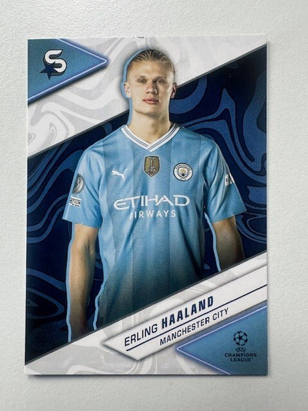Topps Superstars 2024 23/24 Erling Haaland Manchester City Base Trading Card #87