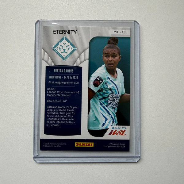 Panini Eternity WSL 25/26 Nikita Parris Milestone Green /50 London City