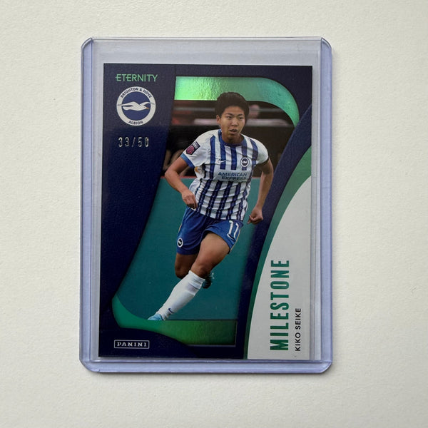 Panini Eternity WSL 25/26 Kiko Seike Milestone Green /50 Brighton Card