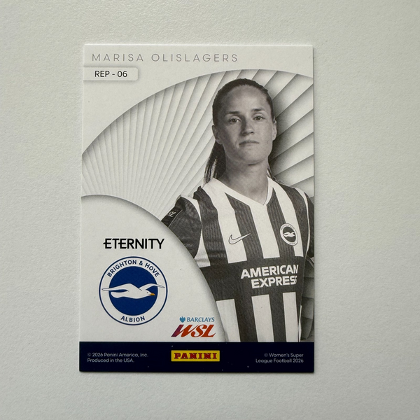 Panini Eternity WSL 25/26 Marisa Olislagers Represent Green /50 Brighton Card