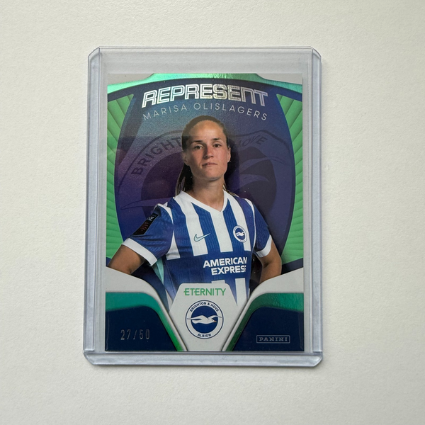 Panini Eternity WSL 25/26 Marisa Olislagers Represent Green /50 Brighton Card
