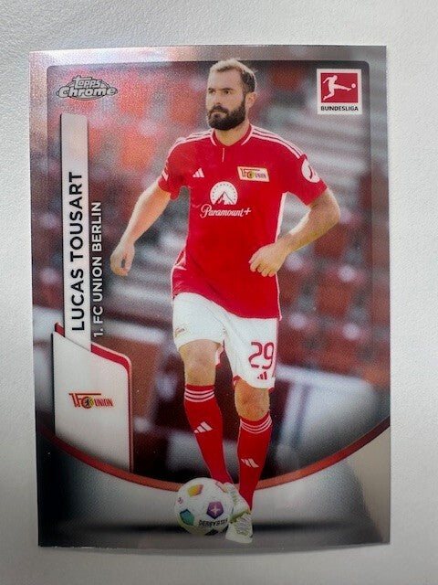 Topps Chrome Bundesliga 2023/24 Lucas Tousart FC Union Berlin Card No 6