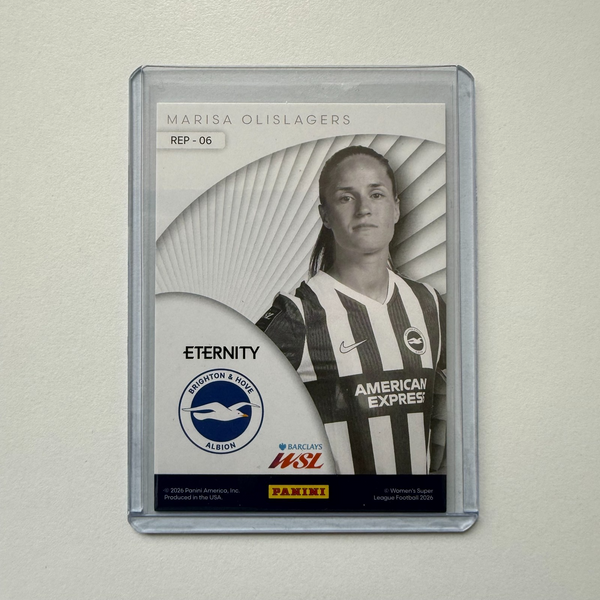 Panini Eternity WSL 25/26 Marisa Olislagers Represent Green /50 Brighton Card