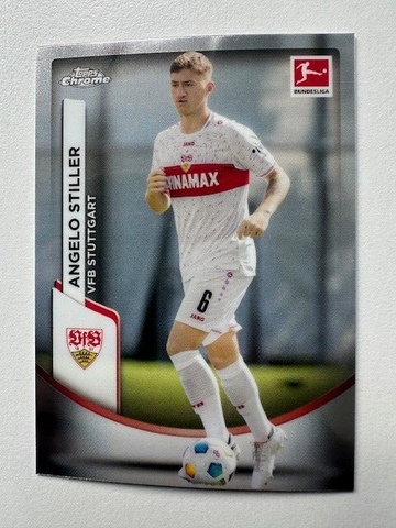 Topps Chrome Bundesliga 2023/24 Angelo Stiller VFB Stuttgart Card No 90