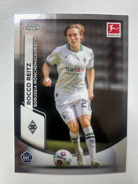 Topps Chrome Bundesliga 2023/24 Roco Reitz Borussia Monchengladbach Card No 77