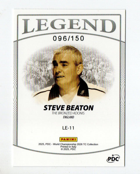 Panini 2026 PDC World Championship Steve Beaton Legend Card /150