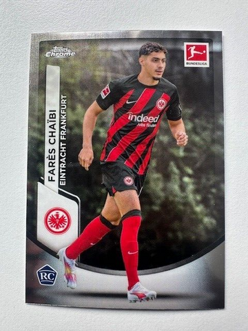 Topps Chrome Bundesliga 2023/24 Fares Chaibi Eintracht Frankfurt Card No 28