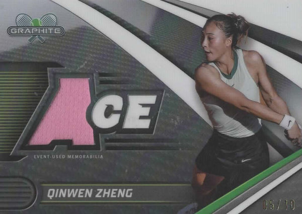 2024 Topps Graphite Tennis Qinwen Zheng Relic /10 MGC 9 – Rare Tennis Card