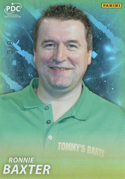 Panini PDC Premier League Darts 2025 Ronnie Baxter Gold /9 SSP Parallel Card