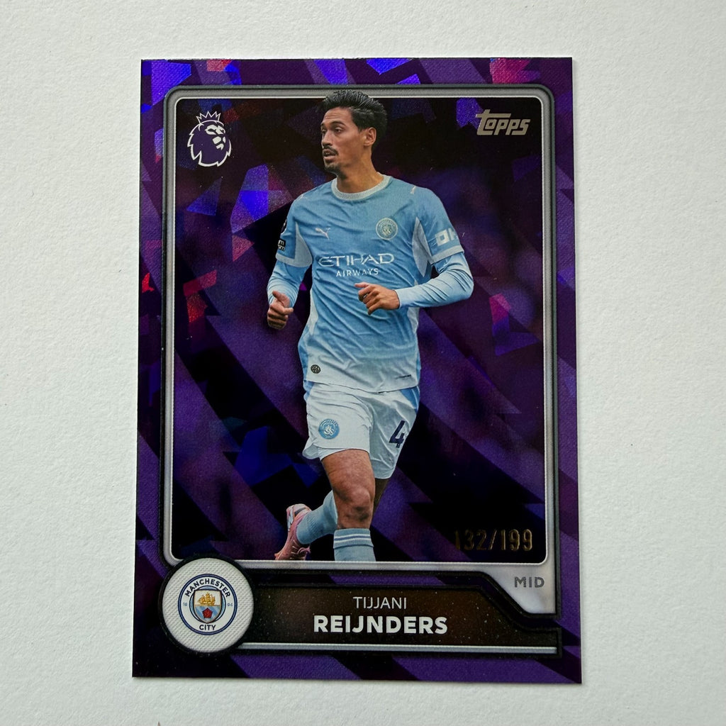 Topps Premier League 2026/27 Tijjani Reijnders Man City Purple Parallel 132/199