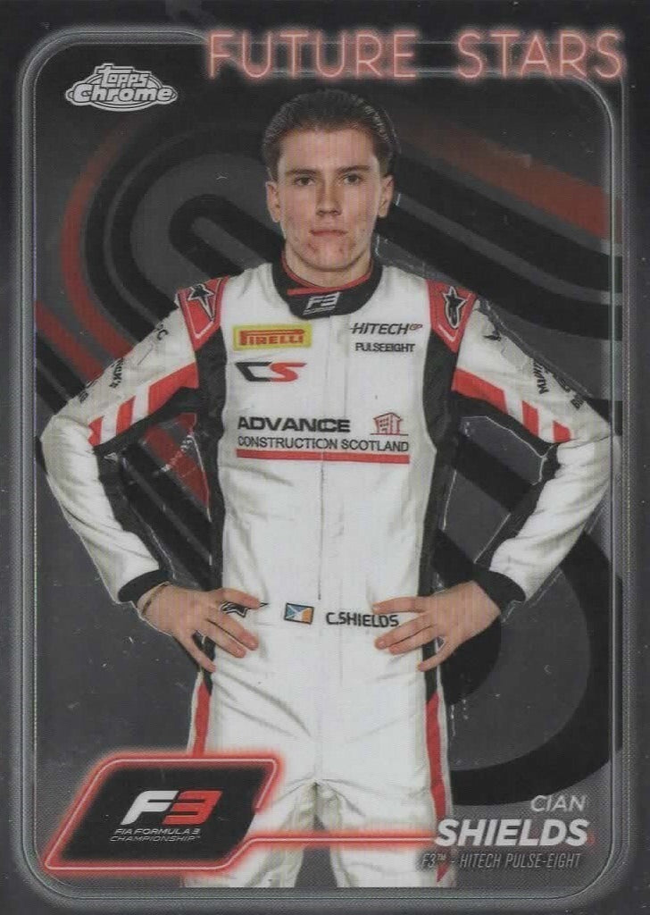 Topps Chrome Formula 1 2024 Cian Shields F3 Hitech Pulse-Eight Future Stars Card