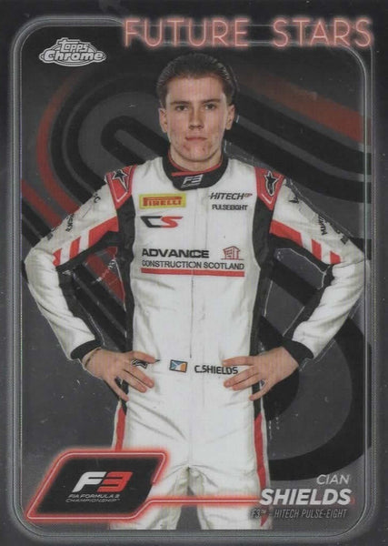 Topps Chrome Formula 1 2024 Cian Shields F3 Hitech Pulse-Eight Future Stars Card