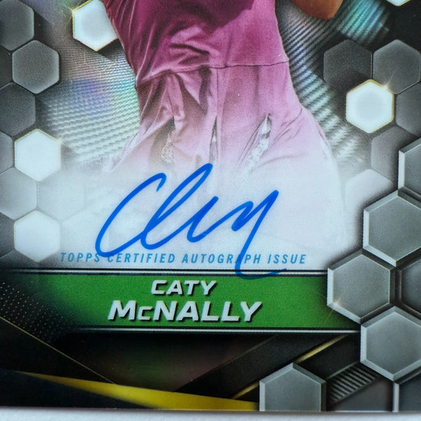 Caty McNally Auto Topps Graphite 2024 Chrome Autograph SSP Tennis Card