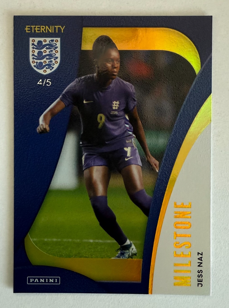 Panini Eternity Lionesses 2025 Jess Naz Milestone Gold /5 SSP England