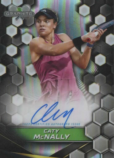 Caty McNally Auto Topps Graphite 2024 Chrome Autograph SSP Tennis Card