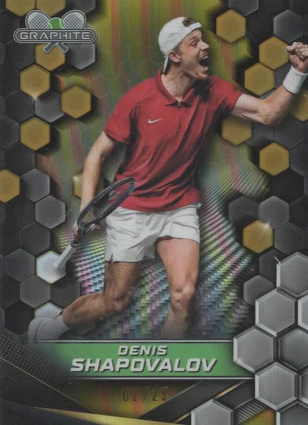 Topps Graphite 2024 Denis Shapovalov Gold /25 MGC 10 Chrome Card SSP