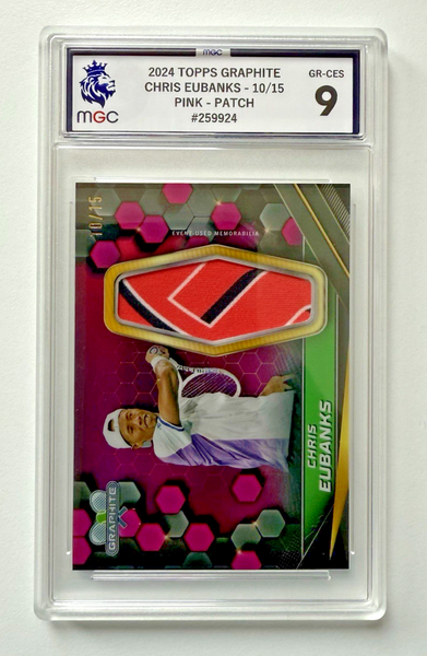 Topps Graphite 2024 Chris Eubanks Patch /15 Chrome Relic MGC 9