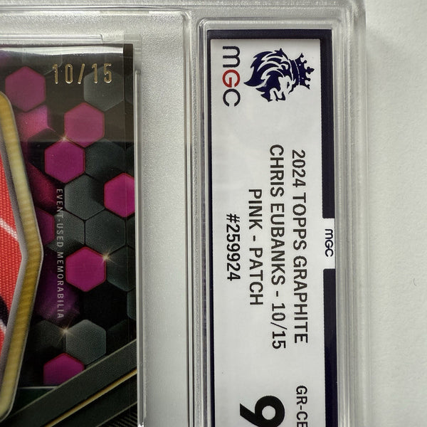 Topps Graphite 2024 Chris Eubanks Patch /15 Chrome Relic MGC 9