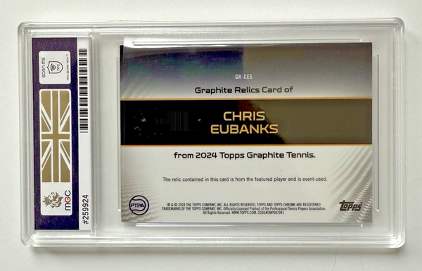 Topps Graphite 2024 Chris Eubanks Patch /15 Chrome Relic MGC 9