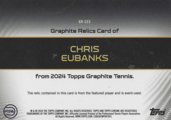 Topps Graphite 2024 Chris Eubanks Patch /15 Chrome Relic MGC 9