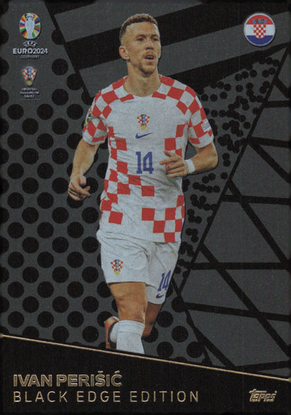 Match Attax UEFA Euro 2024 Ivan Perisic Croatia Black Edge Trading Card