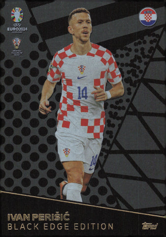 Match Attax UEFA Euro 2024 Ivan Perisic Croatia Black Edge Trading Card