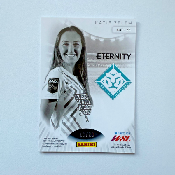 Panini Eternity WSL 25/26 Katie Zelem Auto /20 London City Lionesses Pink Card