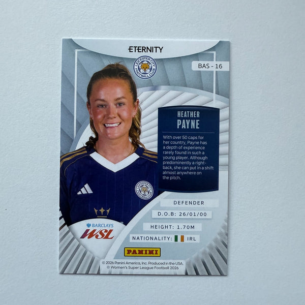 Panini Eternity WSL 25/26 Heather Payne Base Parallel Green /50 Leicester City