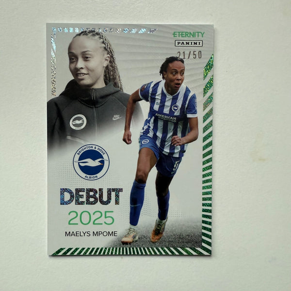 Panini Eternity WSL 25/26 Maelys Mpome Debut Green /50 Brighton Card