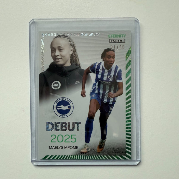 Panini Eternity WSL 25/26 Maelys Mpome Debut Green /50 Brighton Card