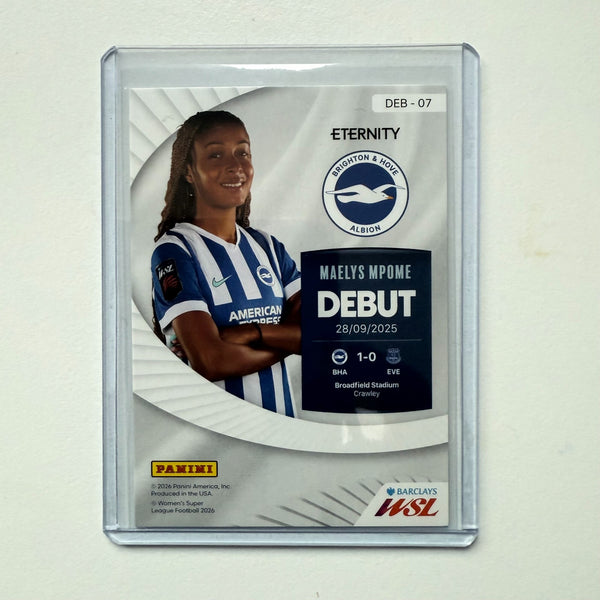 Panini Eternity WSL 25/26 Maelys Mpome Debut Green /50 Brighton Card