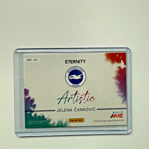 Panini Eternity WSL 25/26 Jelena Cankovic Artistic Green 50/50 Brighton Bookend