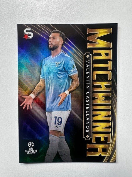 Topps Superstars 2024 23/24 Valentin Castellanos Matchwinner Lazio Card MW-27