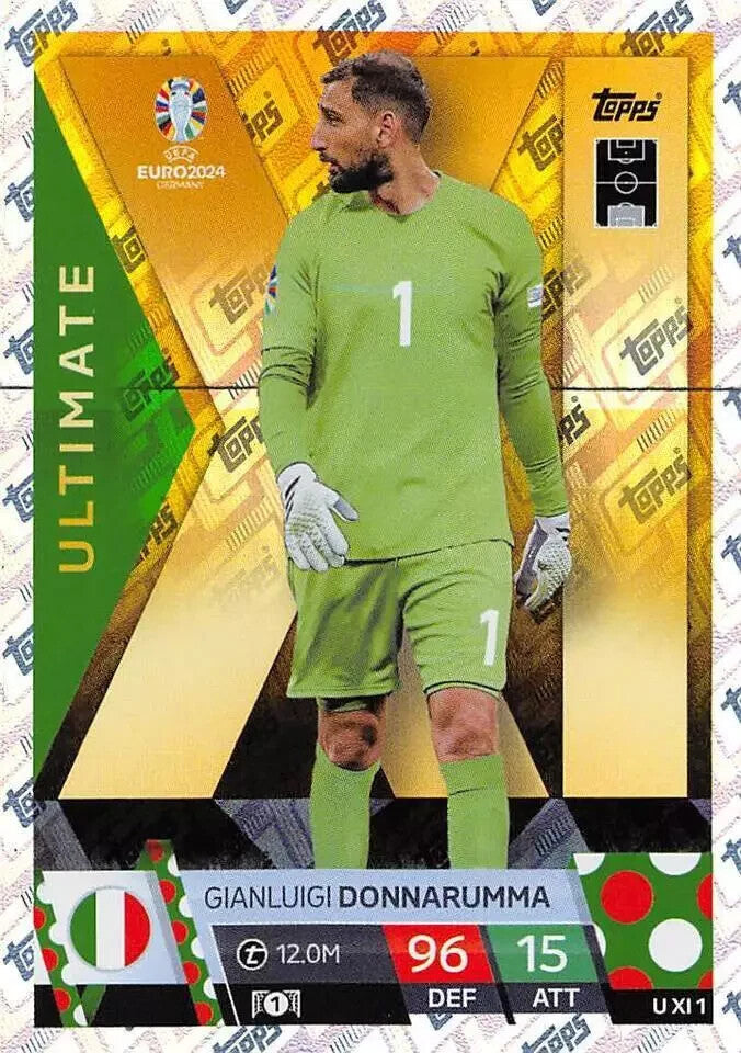 Match Attax Euro 2024 Gianluigi Donnarumma Italy Ultimate XI Topps UEFA Card