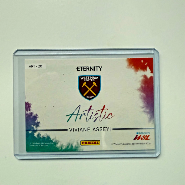 Panini Eternity WSL 25/26 Viviane Asseyi Artistic Green 50/50 West Ham Bookend