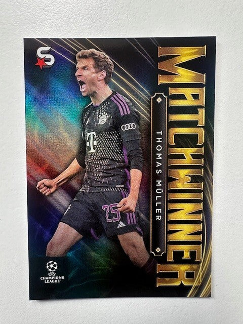 Topps Superstars 2024 23/24 Thomas Muller Matchwinner Bayern Munich Trading Card