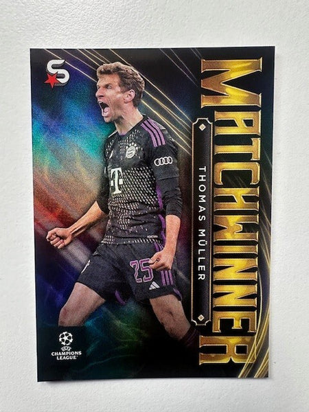 Topps Superstars 2024 23/24 Thomas Muller Matchwinner Bayern Munich Trading Card