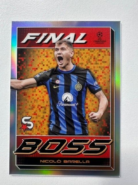 Topps Superstars 2024 23/24 Nicolo Barella Final Boss Inter Milan Card FB-6