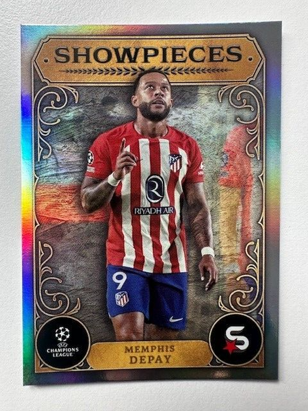 Topps Superstars 2024 23/24 Memphis Depay Showpieces Atletico Madrid Card SP-05