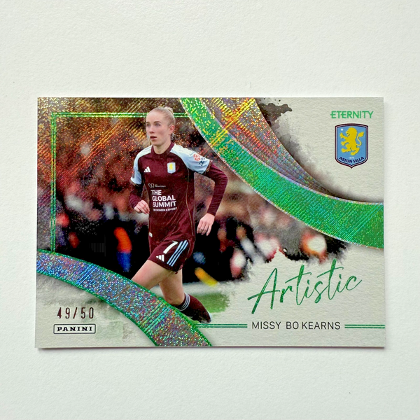 Panini Eternity WSL 25/26 Missy Bo Kearns Artistic Green /50 Aston Villa Card